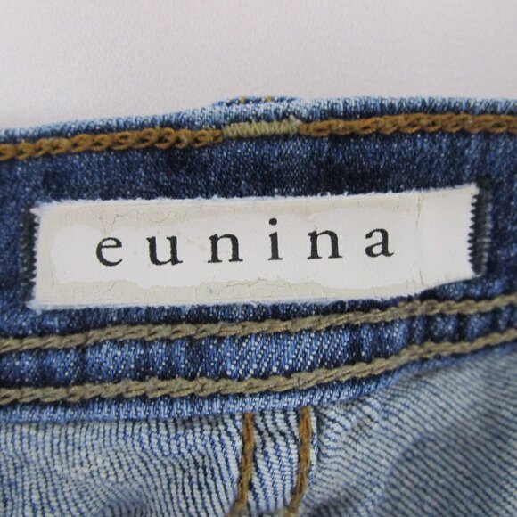 eunina Distressed Sasha Low Rise Relaxed Skinny Jeans - Picture 3 of 8